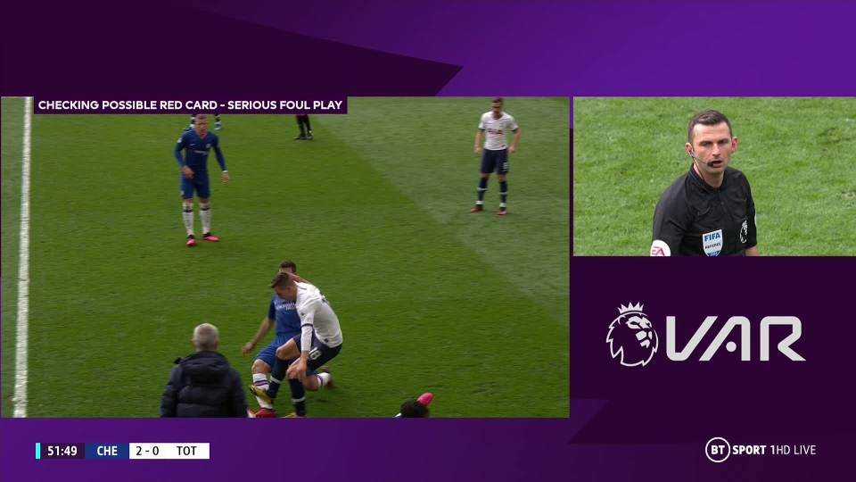 Giovani Lo Celso bad tackle vs Chelsea