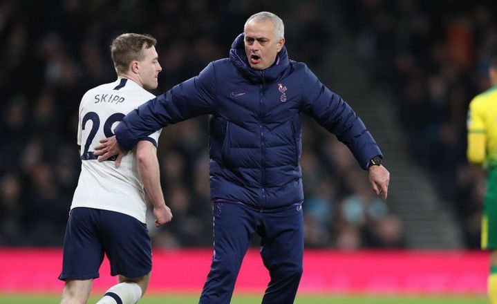 Jose Mourinho & Oliver Skipp