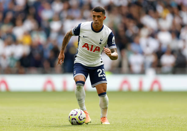 Pedro Porro in action for Tottenham