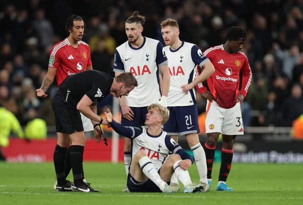 Tottenham defender Radu Dragusin