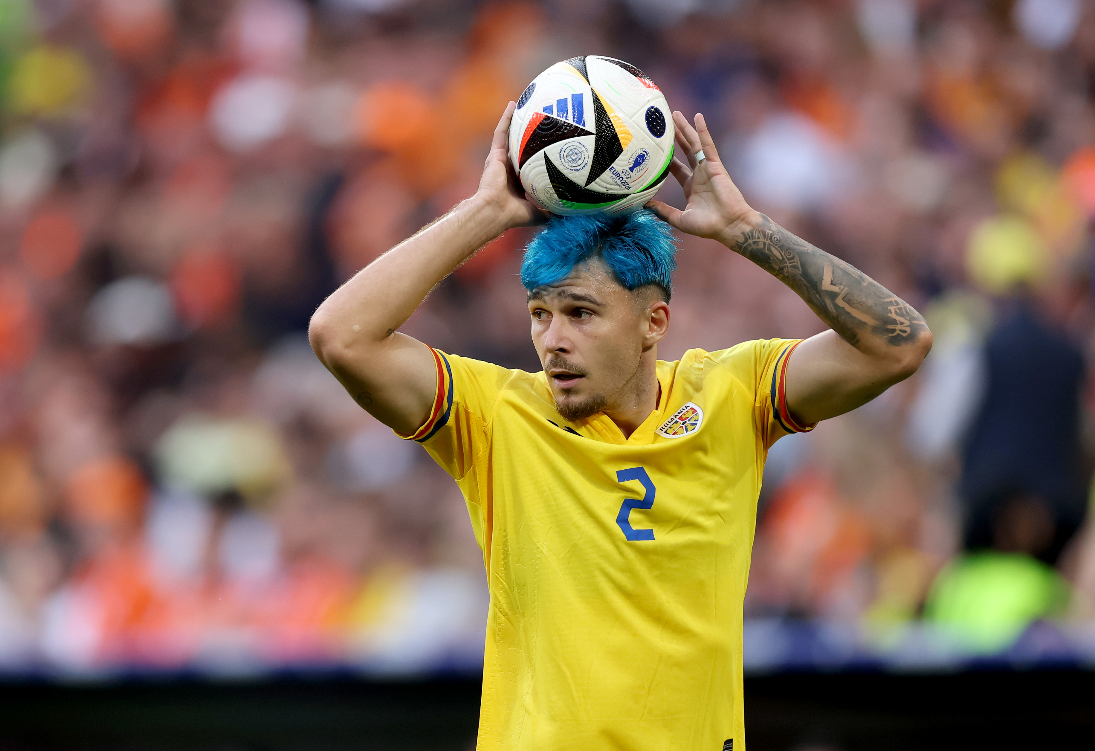 Andrei Ratiu in action for Romania