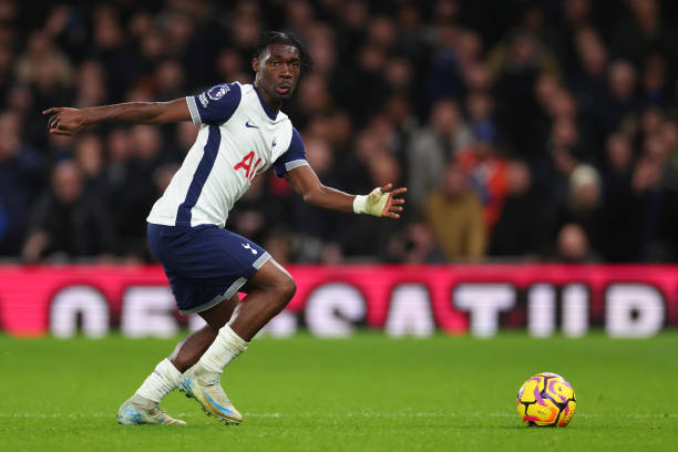 Yves Bissouma in action for Tottenham