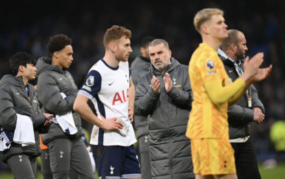 Antonin Kinsky with Tottenham players