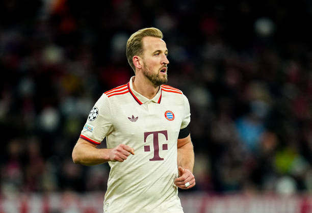 Harry Kane in action for Bayern Munich