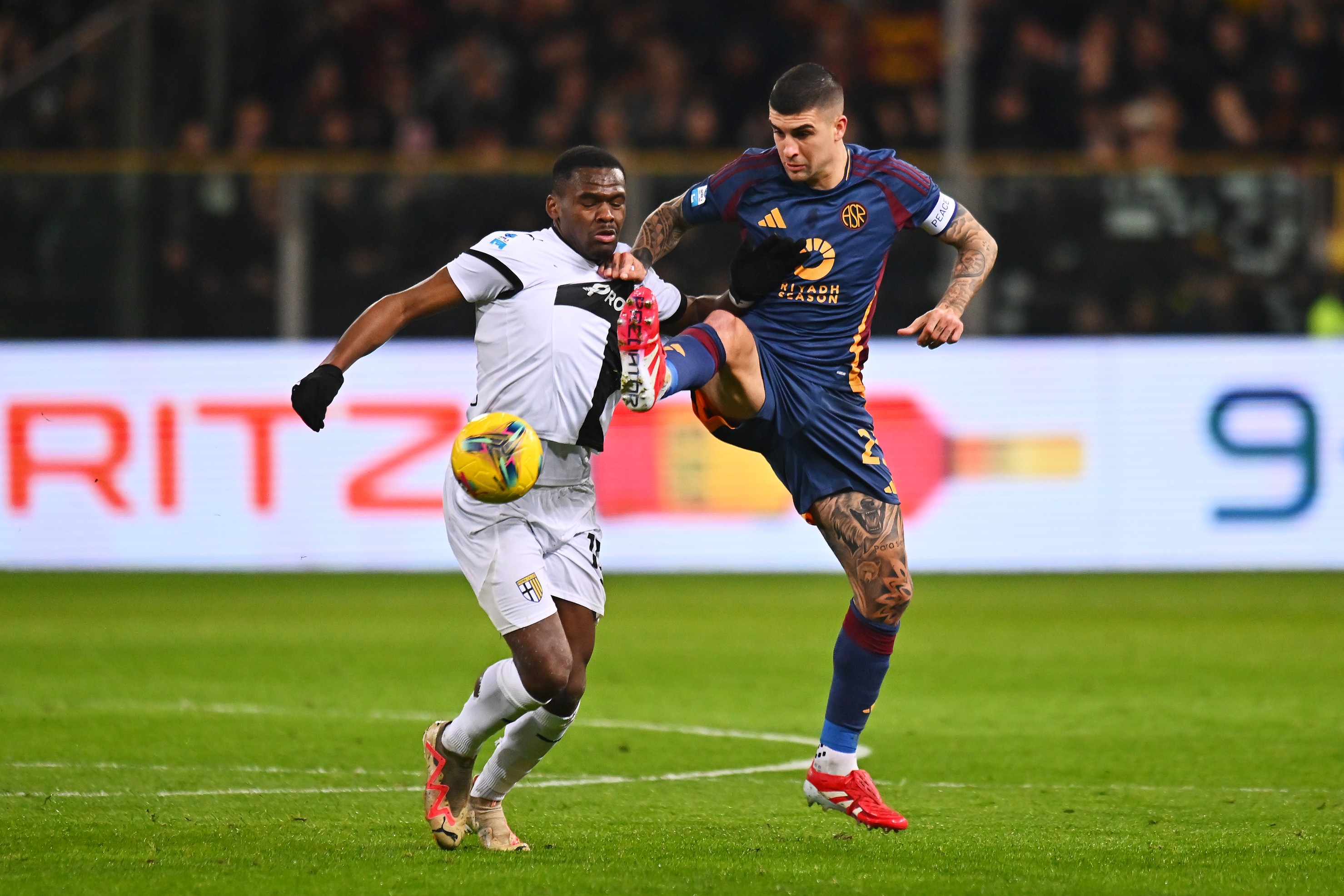 Gianluca Mancini of AS Roma during the Serie A match against Parma