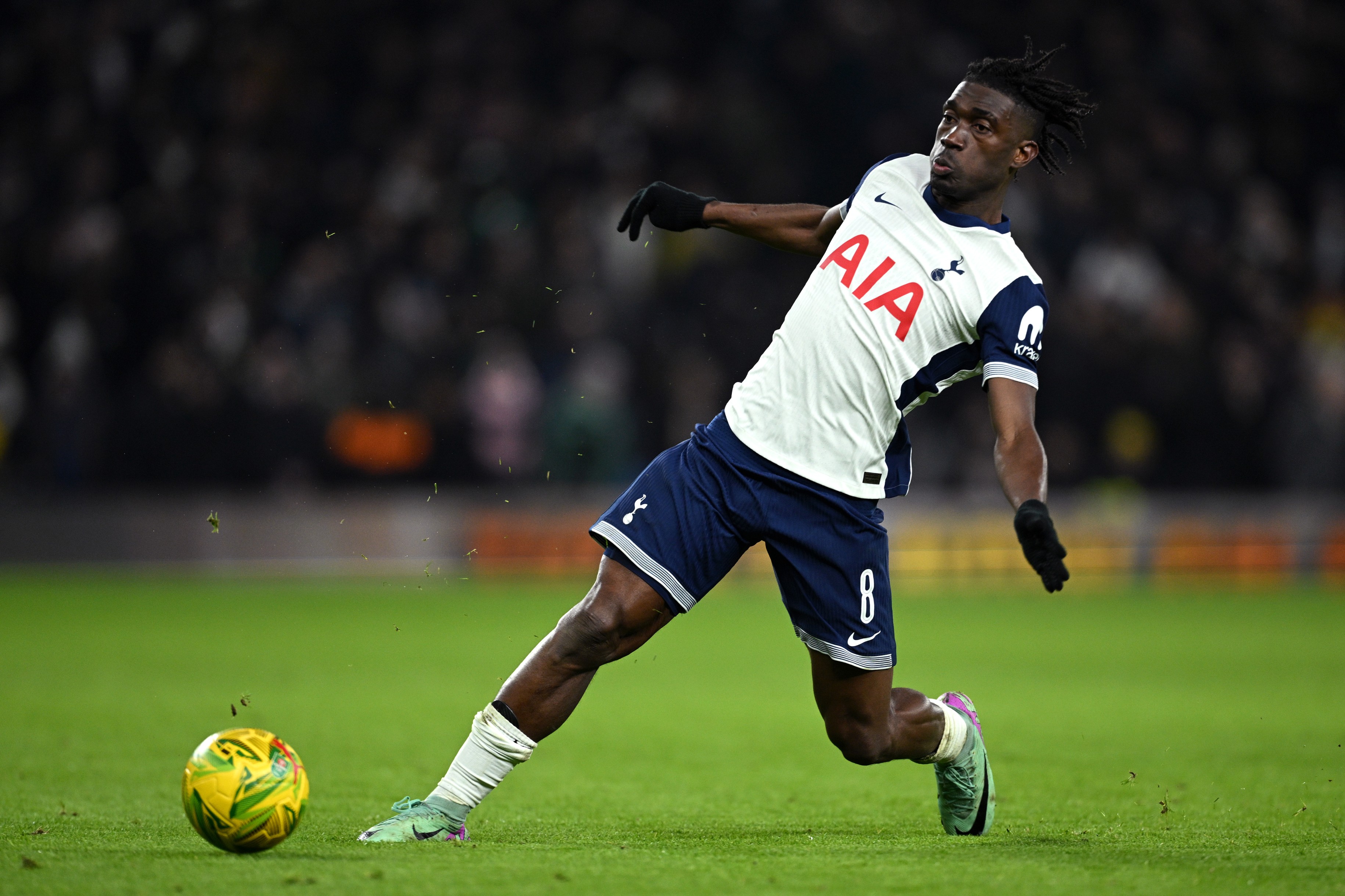 Yves Bissouma of Tottenham Hotspur in action