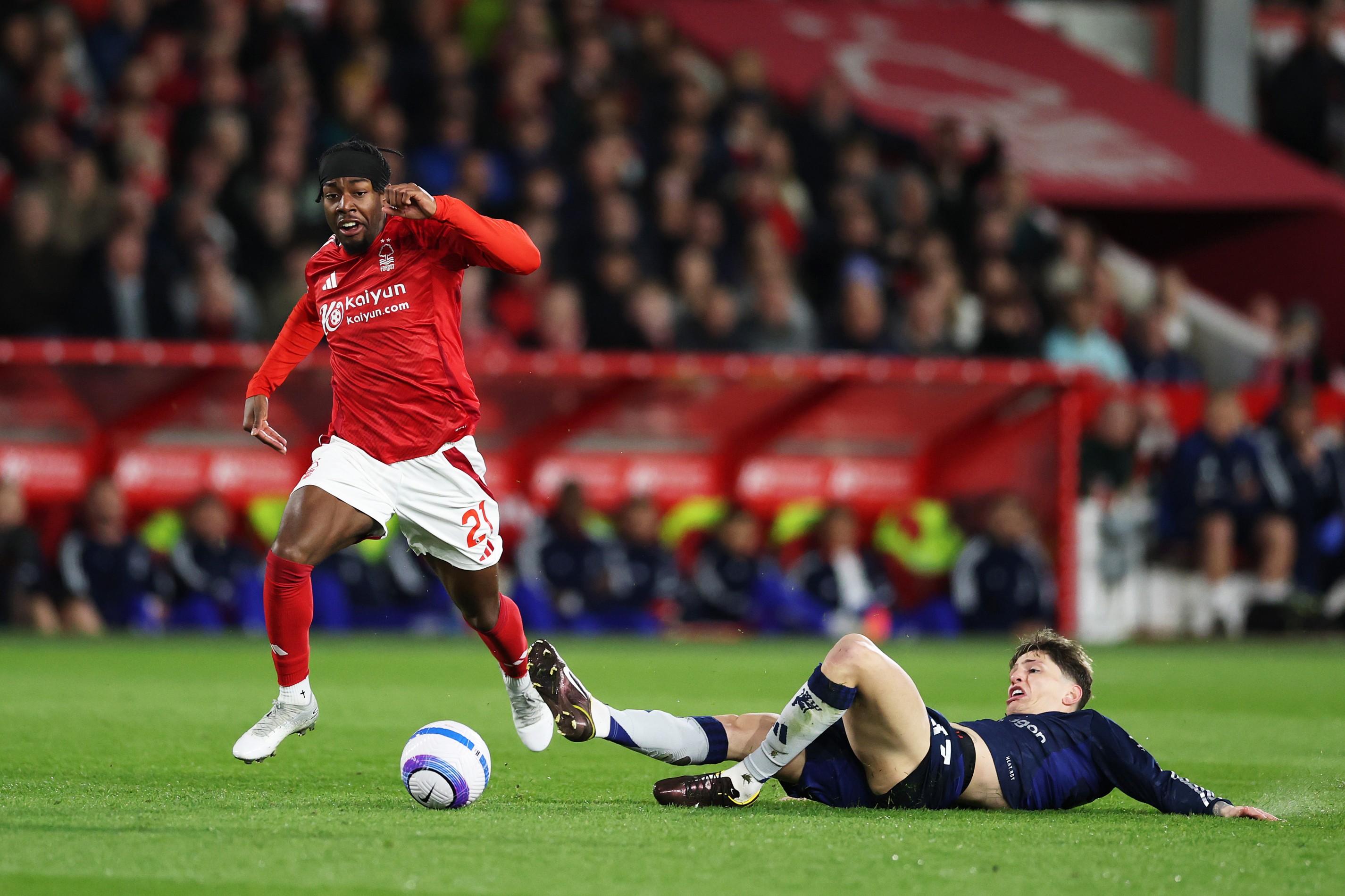 Alejandro Garnacho of Man United in action