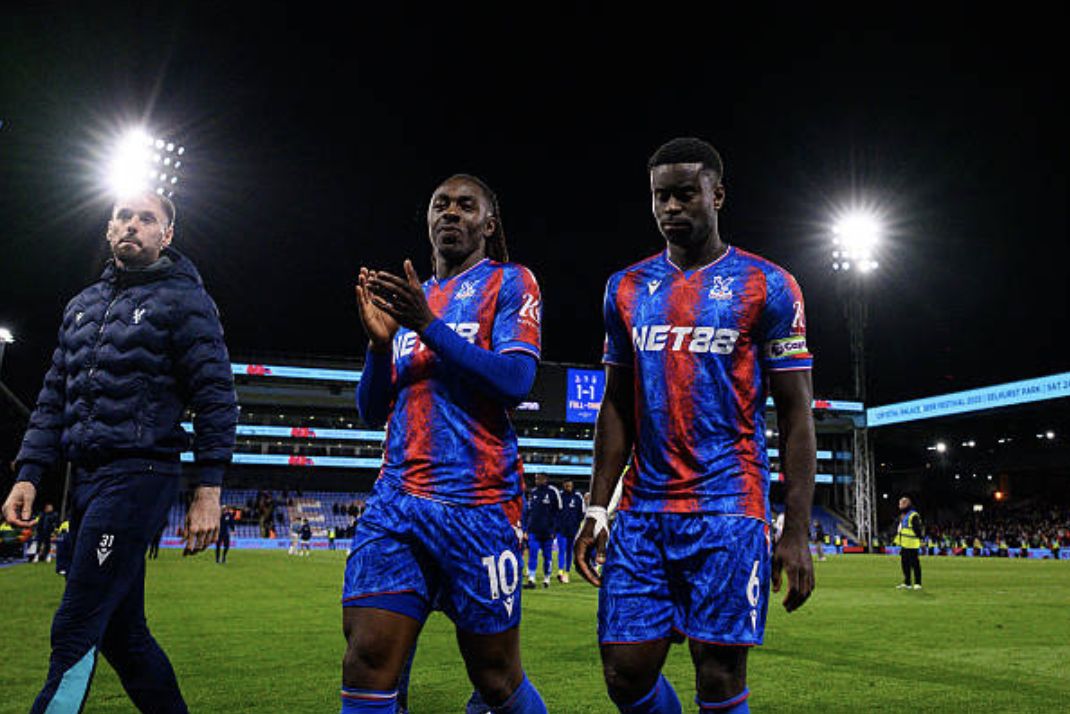 Marc Guehi with Eberechi Eze
