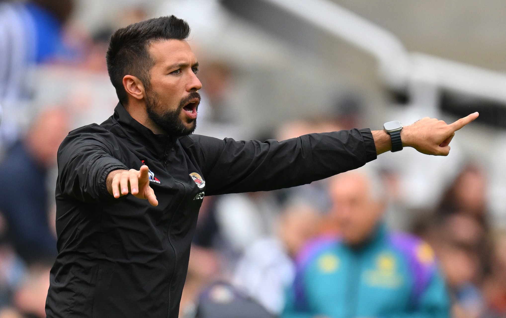 Francesco Farioli reacts during a pre-season friendly.