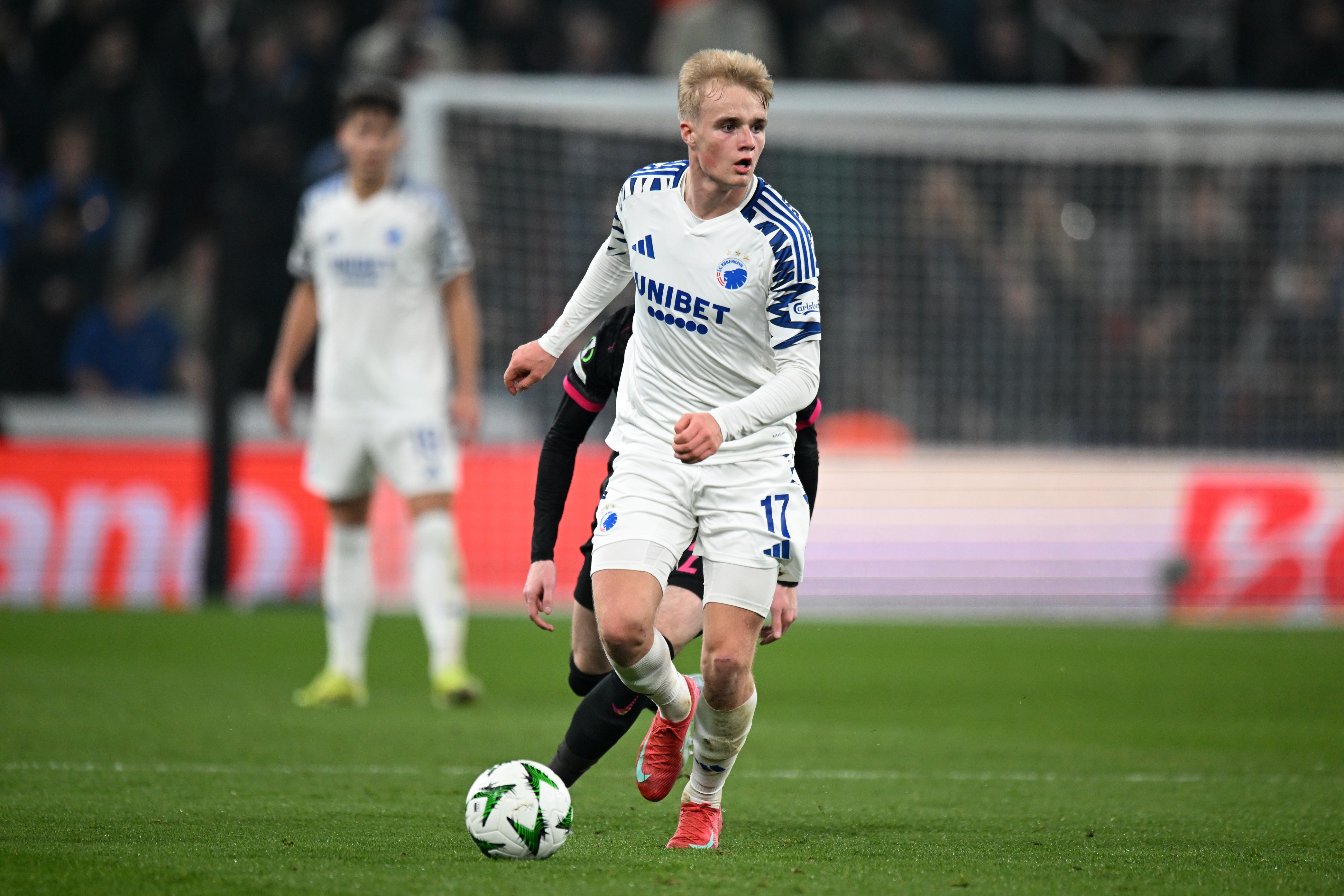 Victor Froholdt of F.C. Copenhagen running with the ball