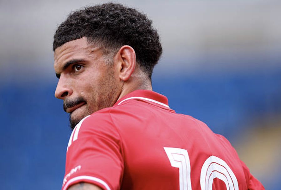 Morgan Gibbs-White of Nottingham Forest looks on