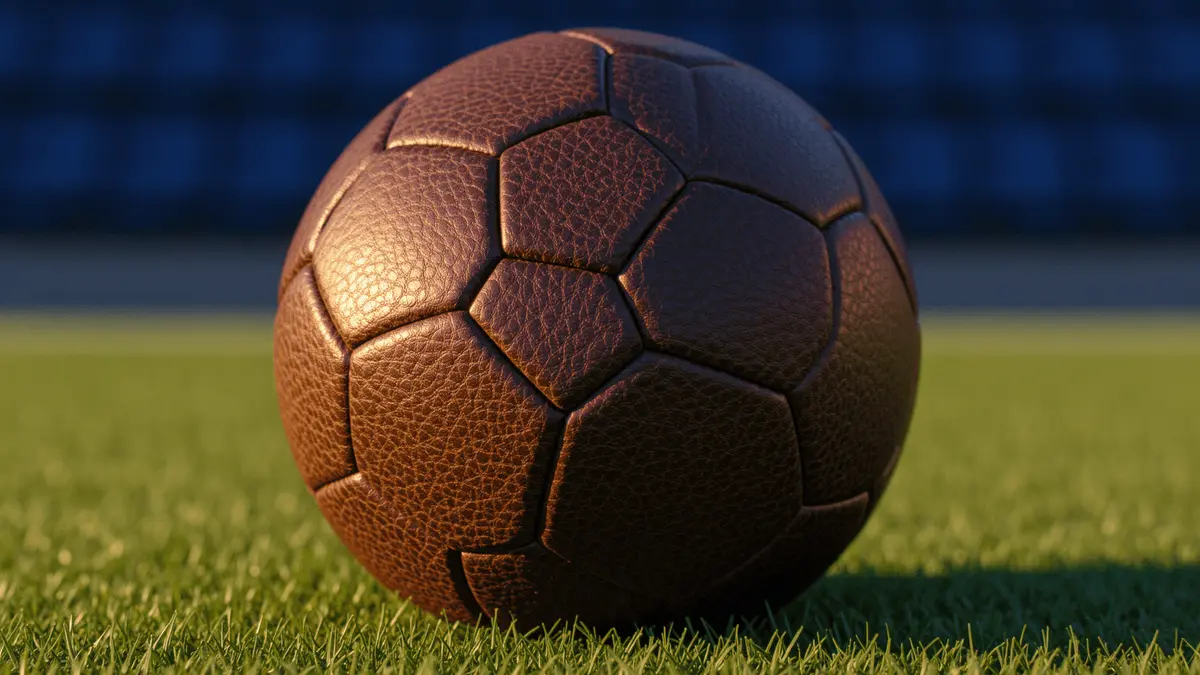 Premium football on professional pitch with stadium background, UK sports betting apps 2026