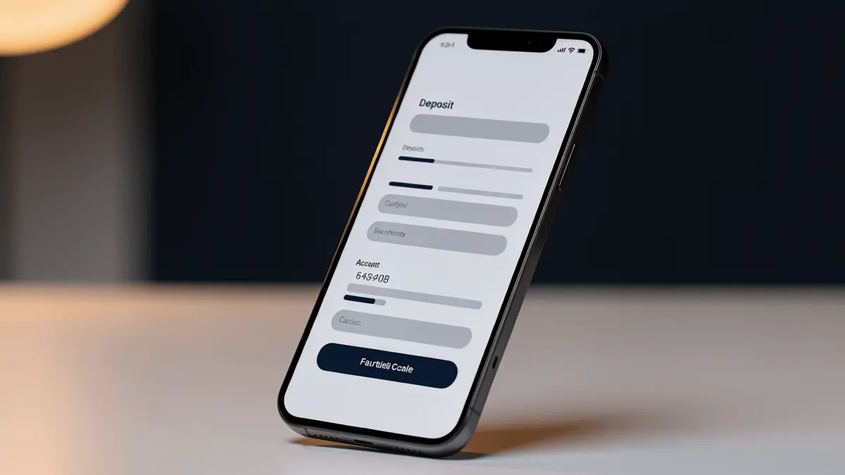 Smartphone displaying mobile casino payment interface for pay by phone deposits