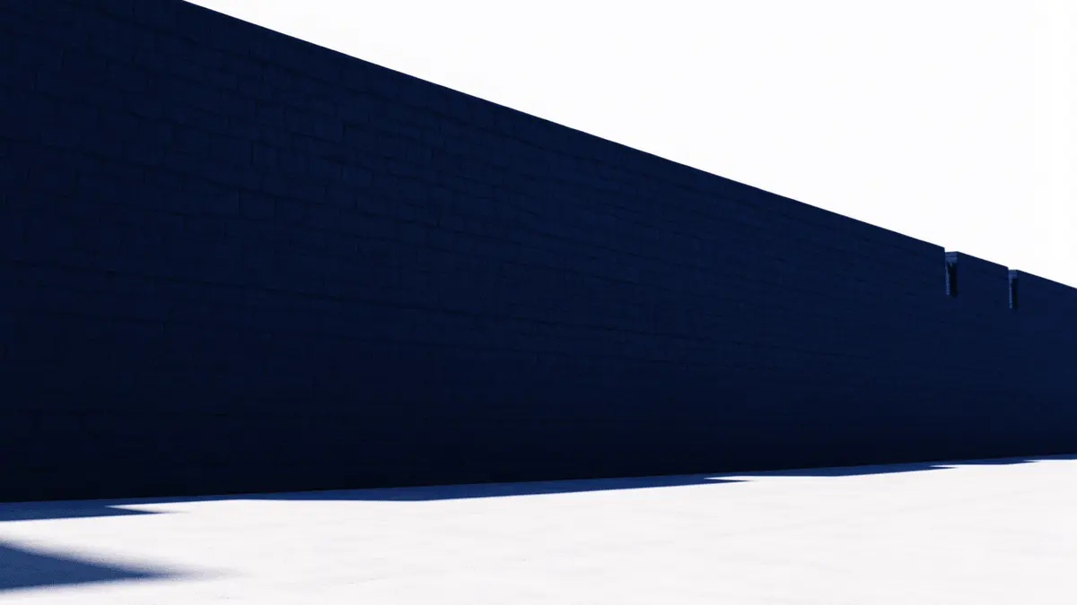 Solid navy fortress wall symbolizing Newcastle's firm £100m transfer stance against Tottenham's bid