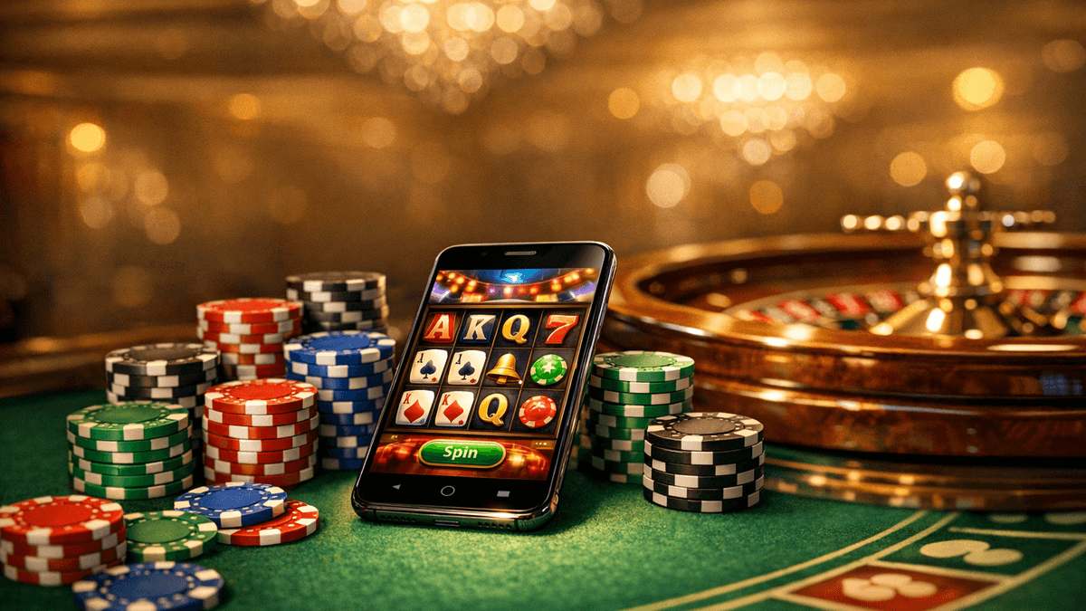 online casino on a mobile device.