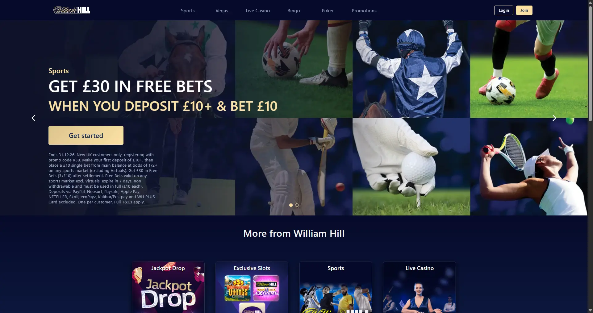 William Hill screenshot