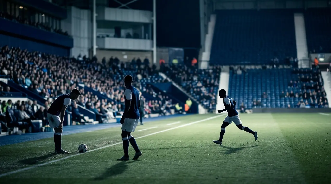 Young wingers compete for a place on a football pitch as a new attacker drives into open space