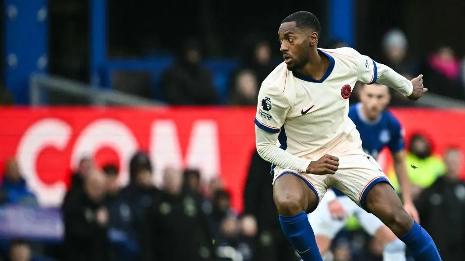 Tosin Adarabioyo in a white football kit during a match